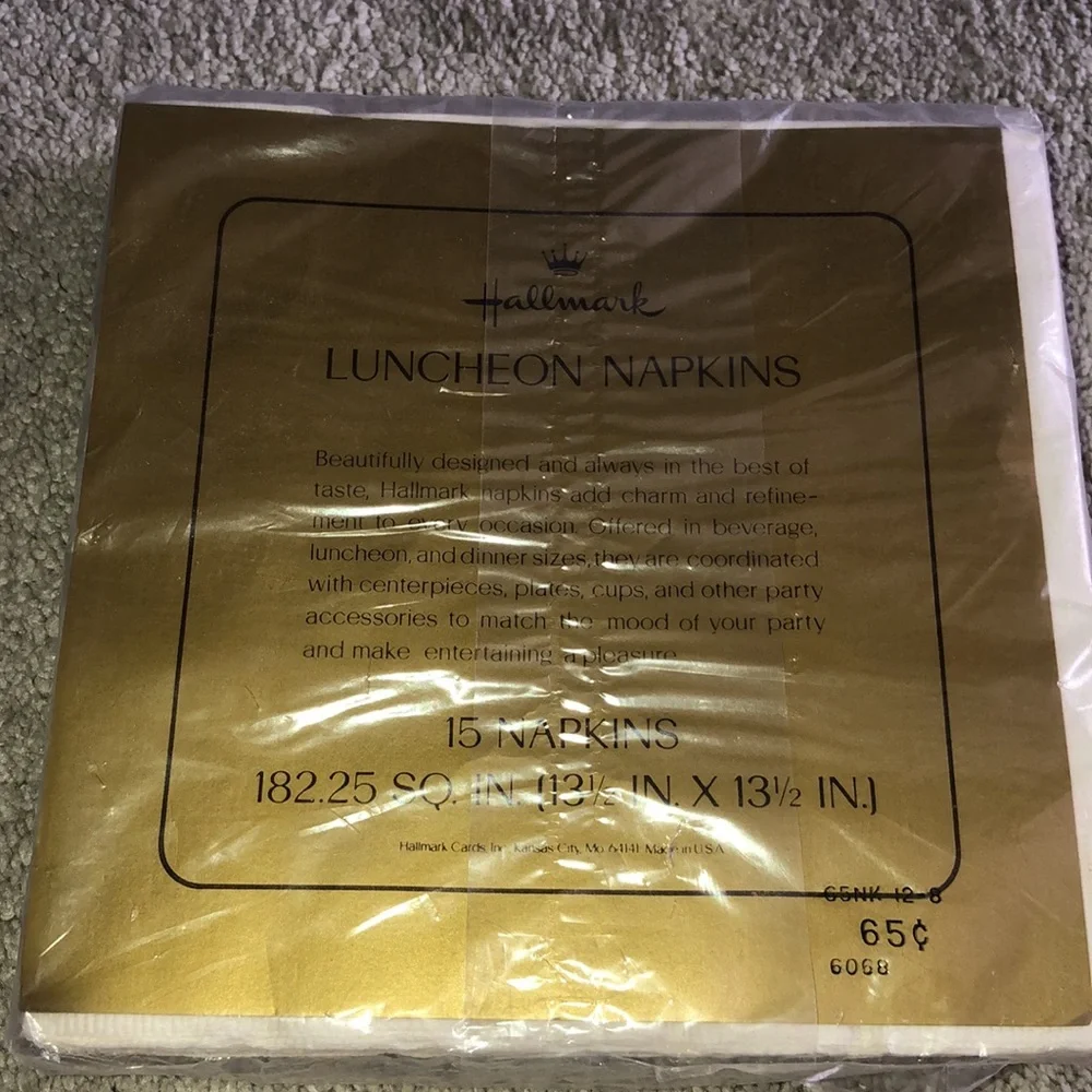 Hallmark Vintage‎ Beverage Lunchon Napkins Set Cherries Print